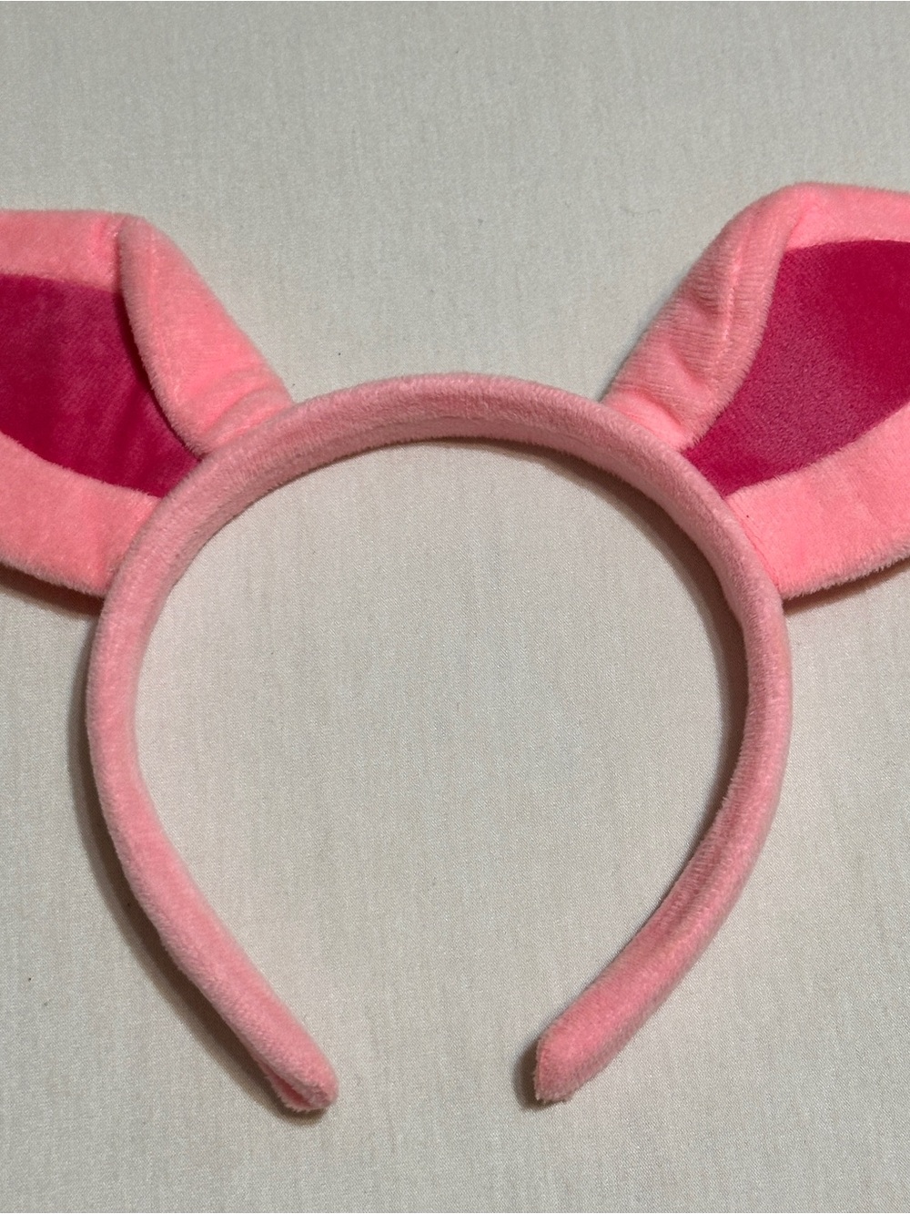 Pink Plush Bunny Ear Headband for Kids